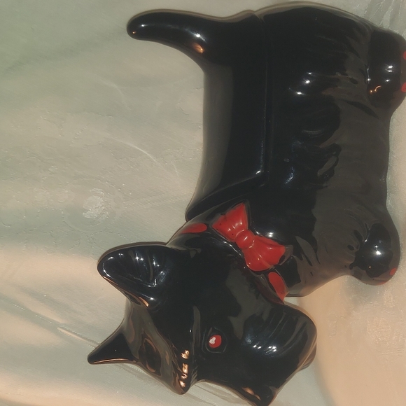 Vintage doggy black cookie jar